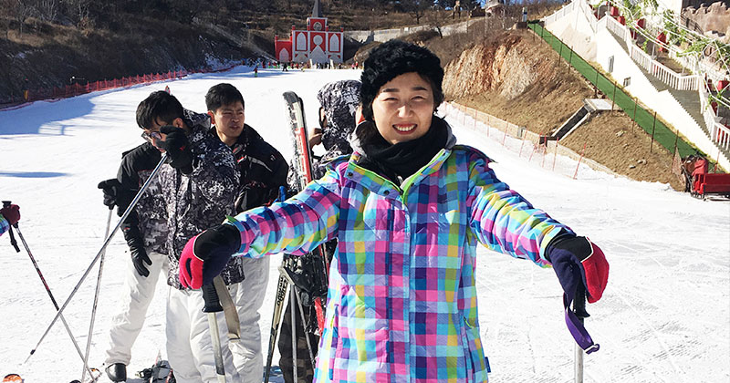 雪地上撒點兒野